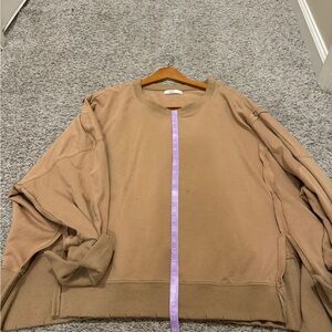 TALULAH Tan Crewneck Top